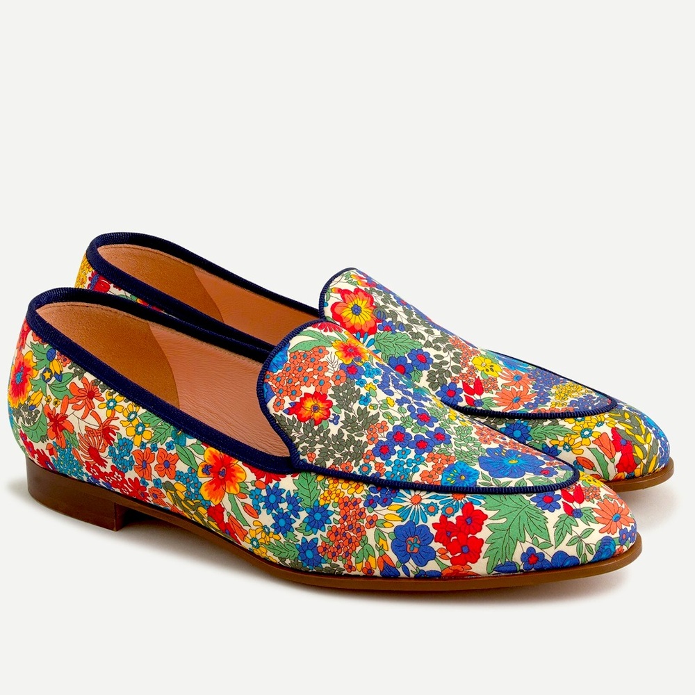 J.CREW Academy Loafer in Margaret Annie Liberty Floral. Size 7